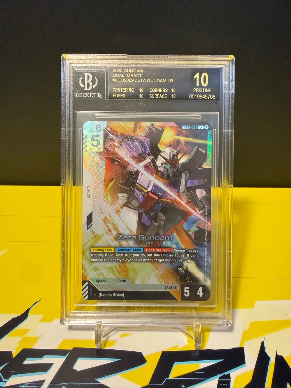 ZETA GUNDAM - Gundam Dual Impact- LR #GD02069 - BGS 10 BLACK LABEL - POP 1